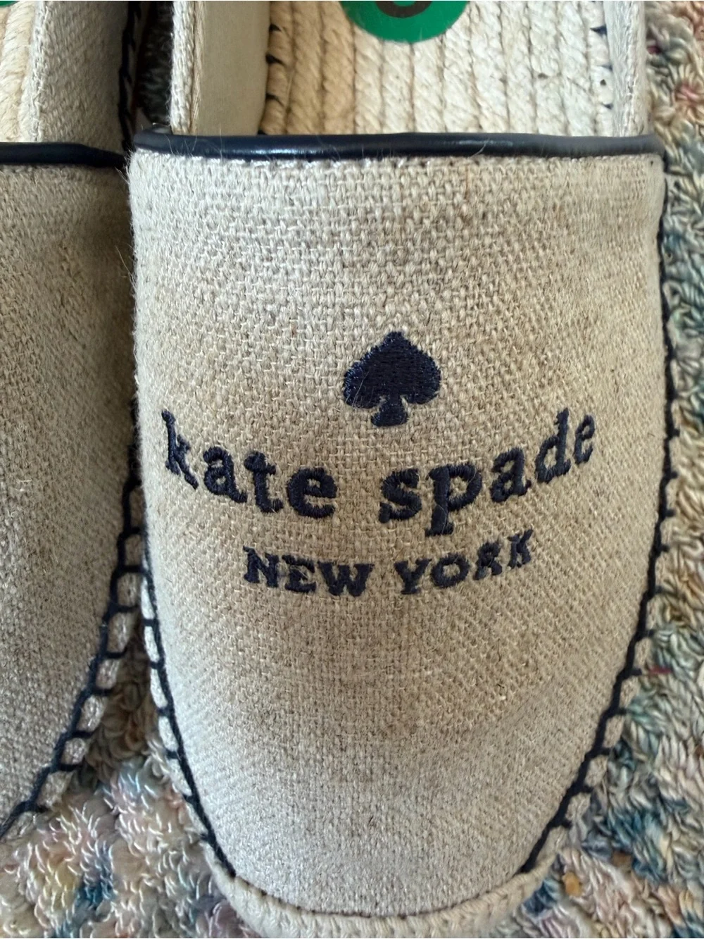 Kate Spade Espadrilles my Melody canvas shoes logo spade 8